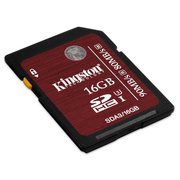 Карта пам'яті Kingston 4K SDHC 16GB Class10 UHS-I U3 R90/W80MB/s